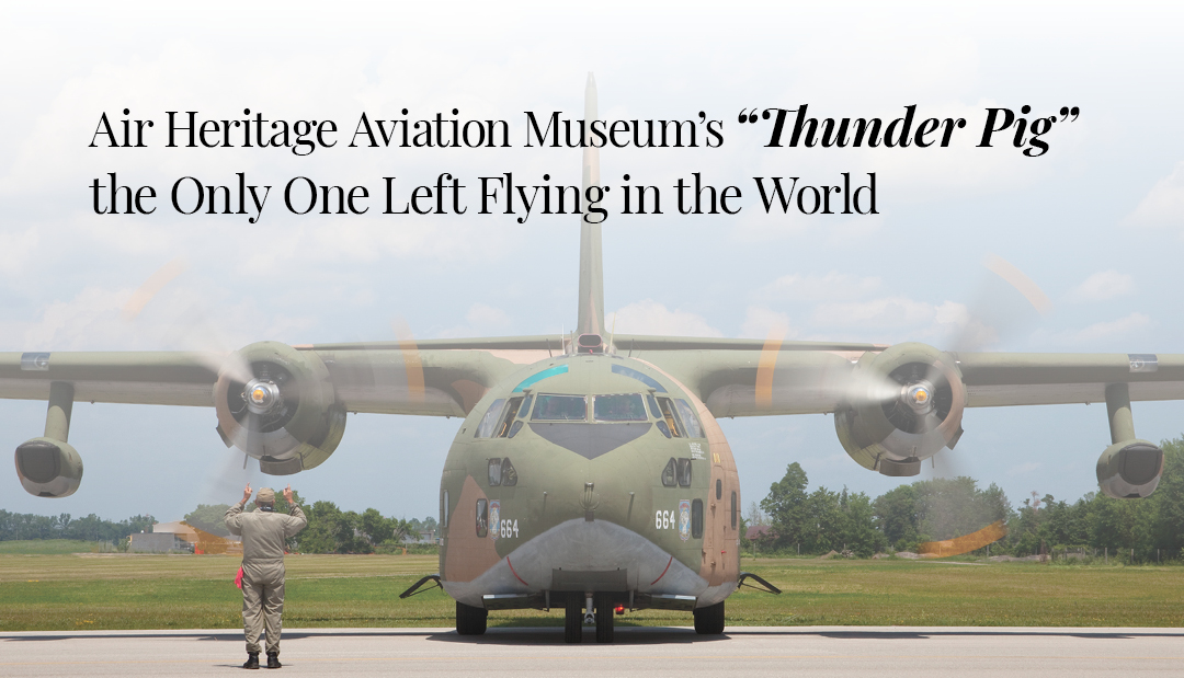 Air Heritage Aviation Museum’s “Thunder Pig”  the Only One Left Flying in the World